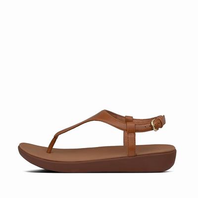 Fitflop Lainey Leather Back-Strap - Sandalen Damen - HellBraun (HXF069718)